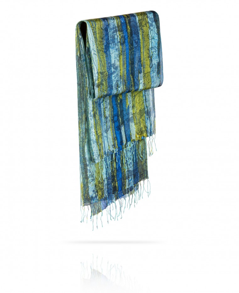 Палантин Женский S30-MONOLIT.ART/BLUE (110 x 180) S30-MONOLIT.ART/BLUE