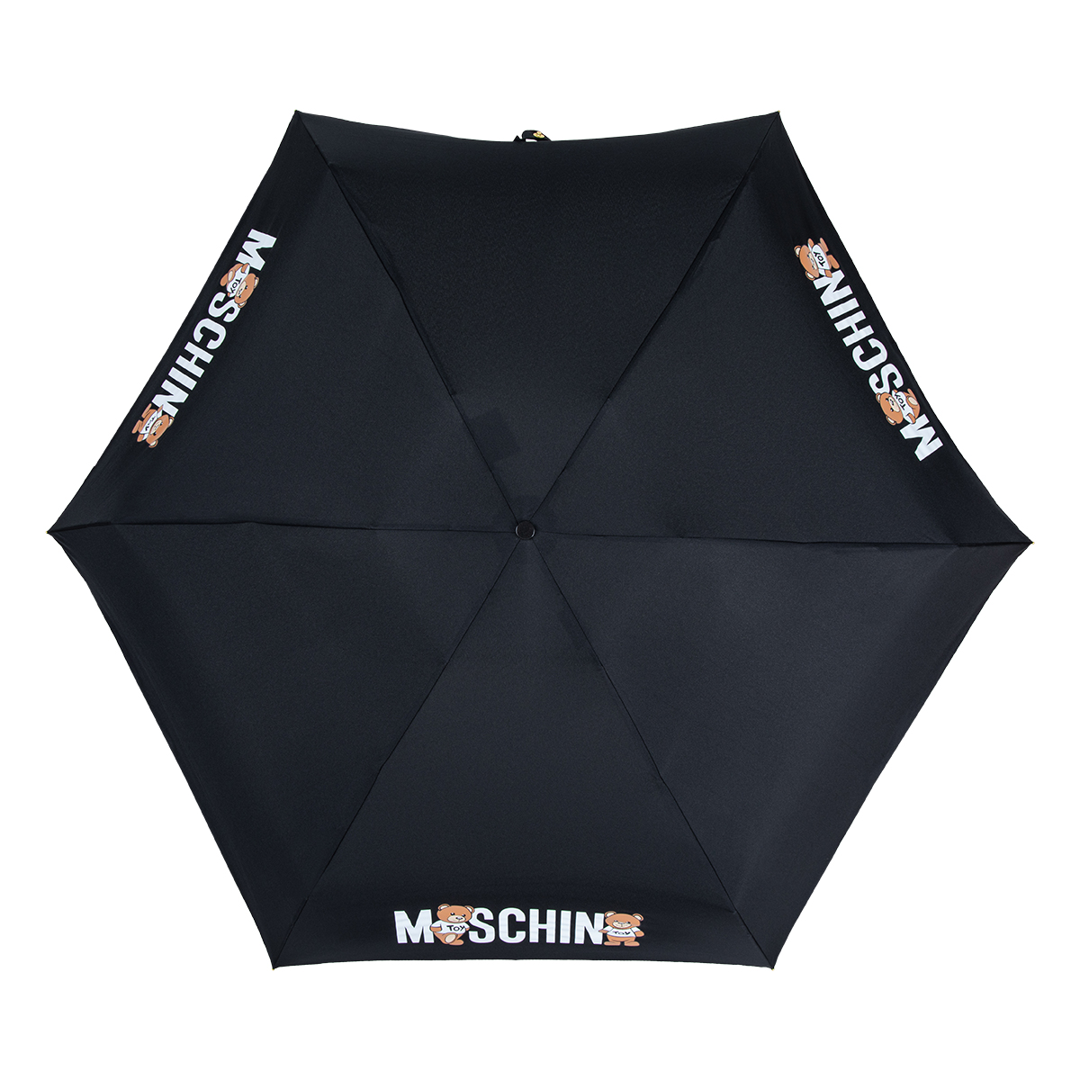 Зонт складной Moschino 8550-superminiA Logo with bears Black+Box teddy M/8550-superminiA/Black